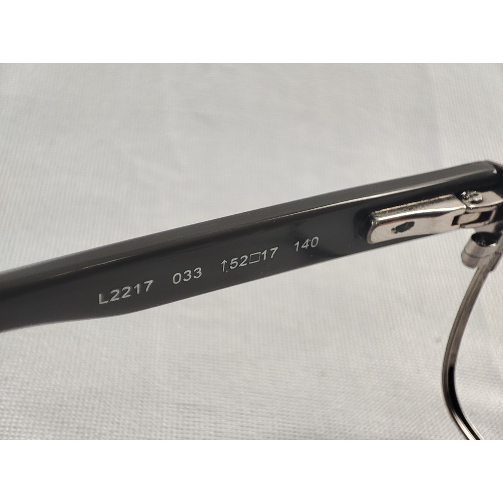 Lacoste L2217 033 Eyeglass Frames Gunmetal Grey Carbon Fiber‎ Texture 52-17-140 - Picture 5 of 9